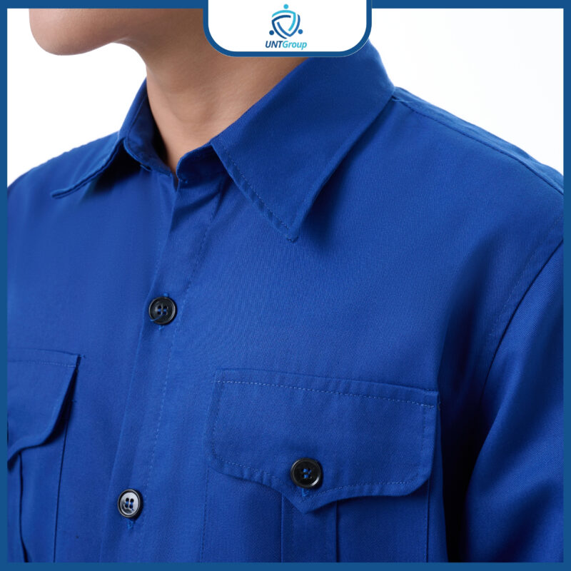 BỘ BẢO HỘ MÀU XANH VẢI KAKI LIÊN DOANH