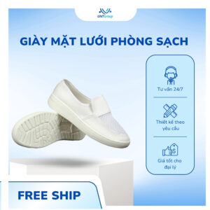 giày mặt lưới bảo hộ phòng sạch