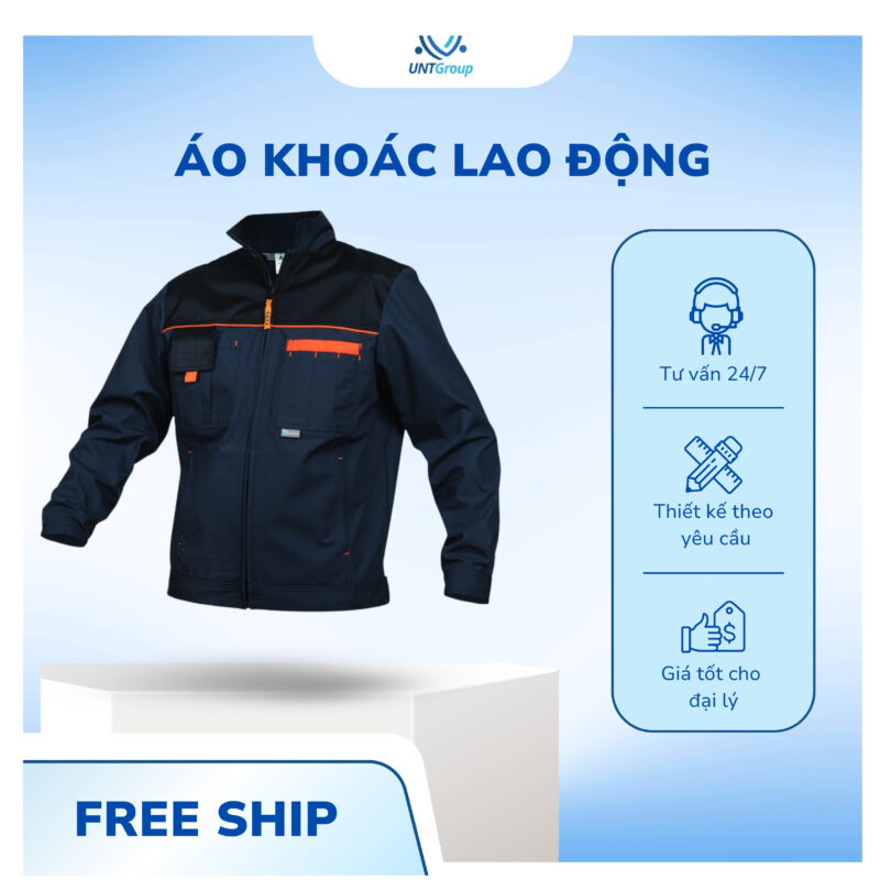 ÁO KHOÁC BẢO HỘ LAO ĐỘNG DÀI TAY – UNT Group